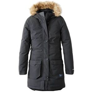 L.L. Bean Black maine mountain parka with Weather-Resistant Material